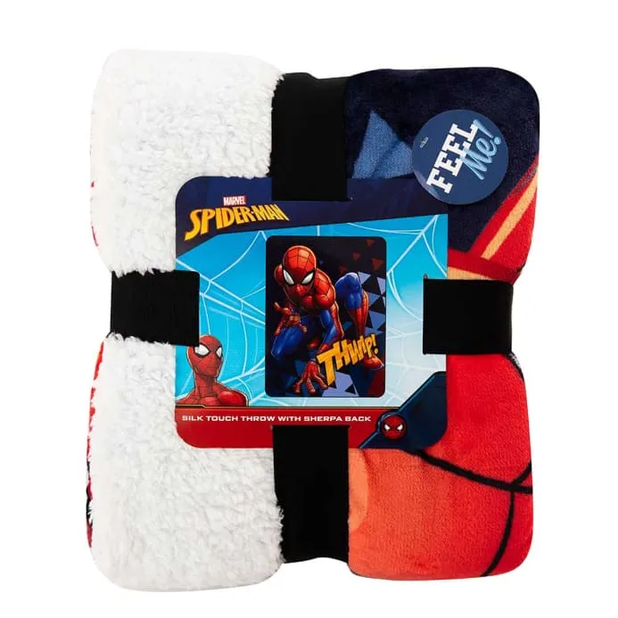 Spider-Man Sherpa Throw Blanket