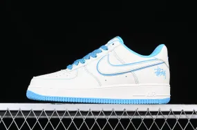 Stussy x Nike Air Force 1 07 Low Rice White Blue UN1635-666