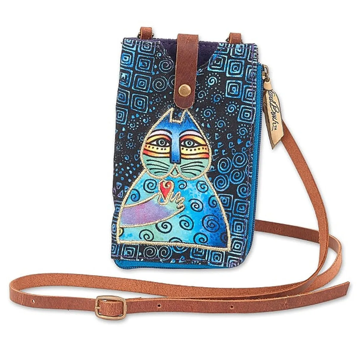 Sun N Sand Women's Laurel Burch Wishing Love Feline Phone Crossbody Bag