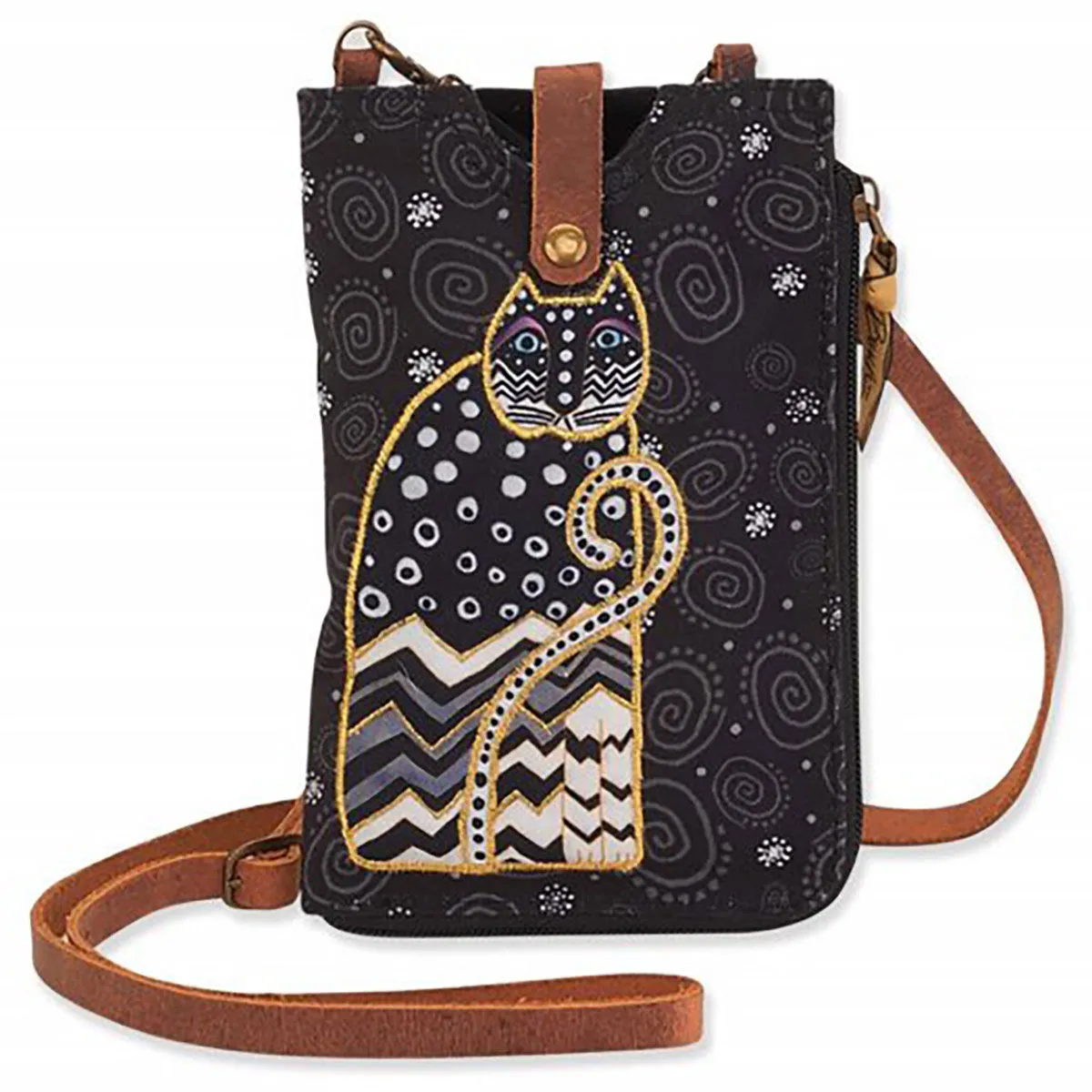 Sun N Sand Women's Laurel Burch Wishing Love Feline Phone Crossbody Bag