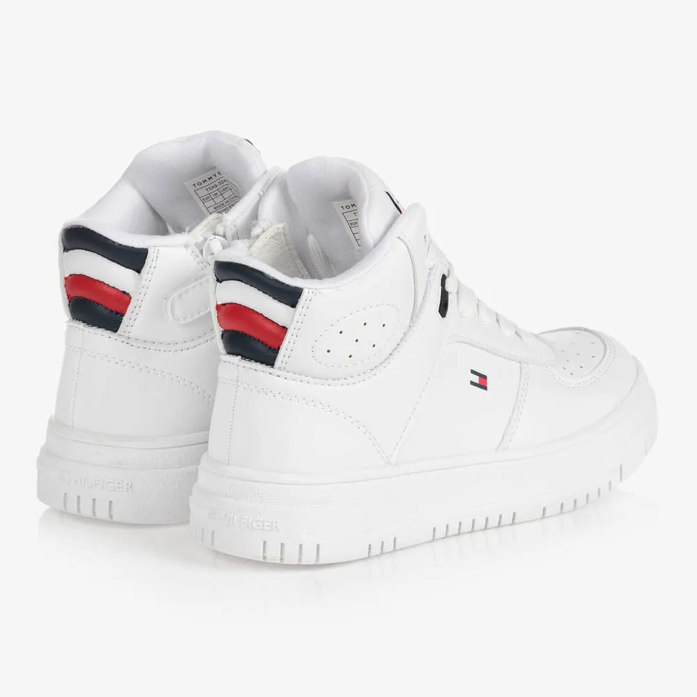 Teen White High-Top Trainers