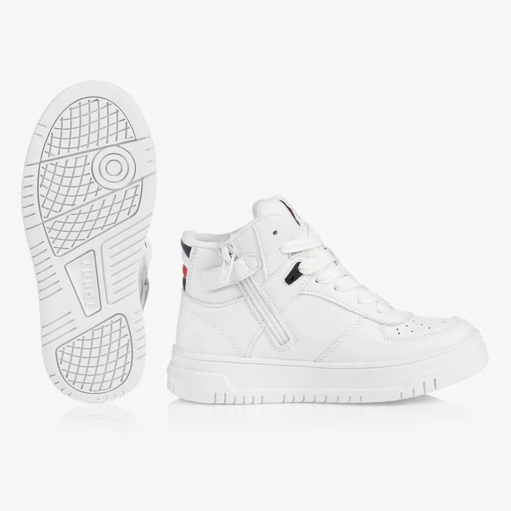 Teen White High-Top Trainers