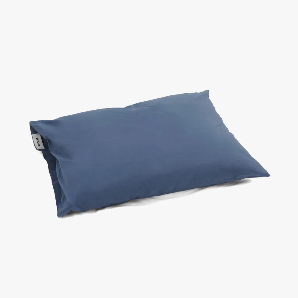 Tekla Cotton Percale Pillow Case / Midnight Blue