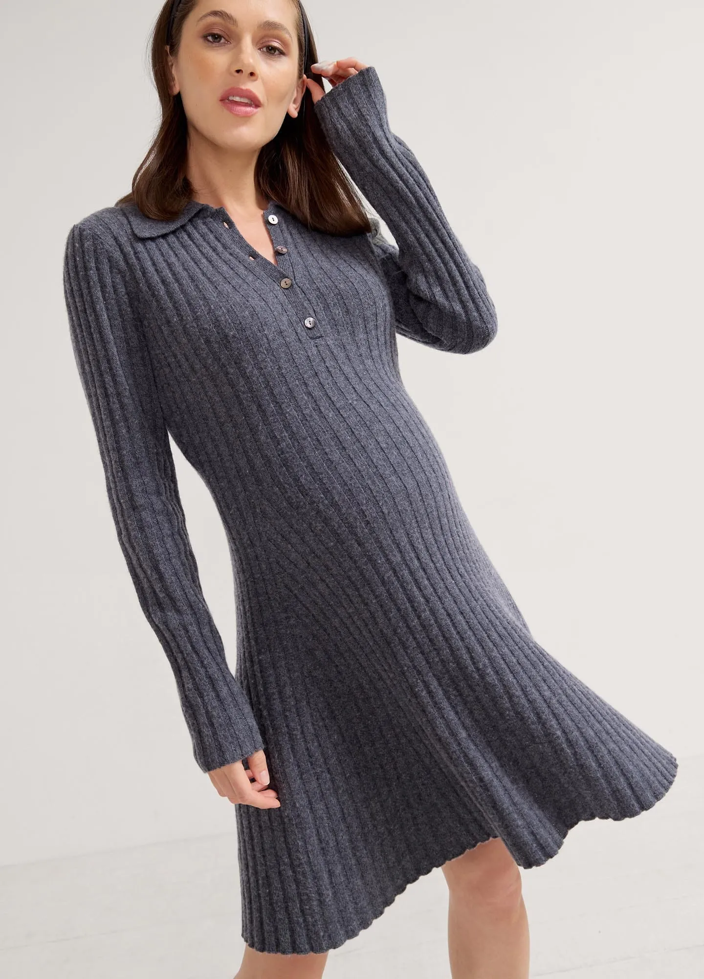 The Addie Polo Sweater Dress