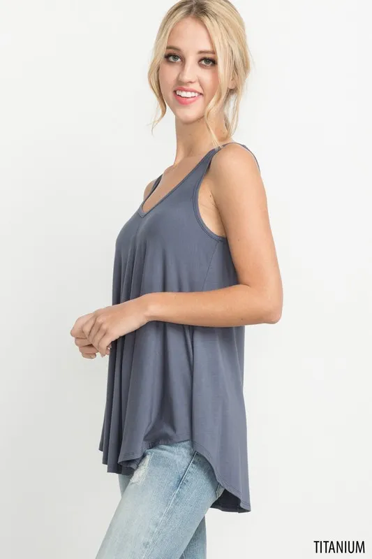 TITANIUM V-NECK TANK