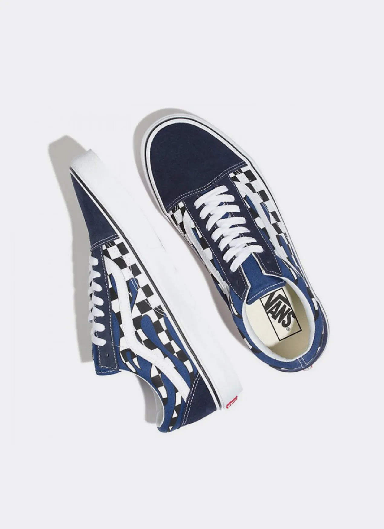 Vans Checker Flame Old Skool  - Blue