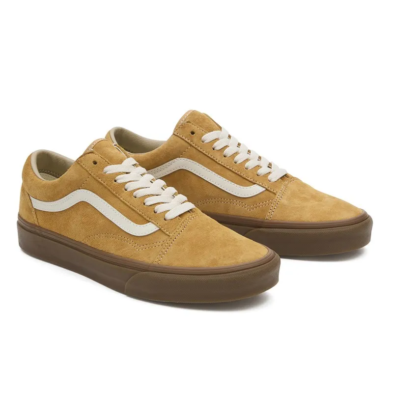 Vans Mens Old Skool Gum Sole Trainers Antelope