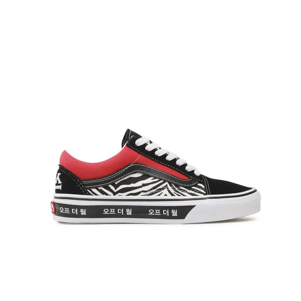 Vans Old Skool Korean Typography Racing Red/True Blue VN0A38G19HW1