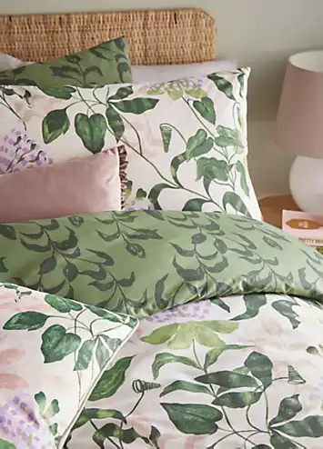 Wylder Nature Passiflora 180 Thread Count Reversible Duvet Cover Set | Kaleidoscope